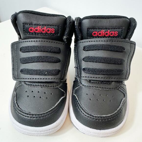 adidas Other - Adidas Boys Black Hoops Mid 2.0 Sneakers H01064 Toddler Size 5K